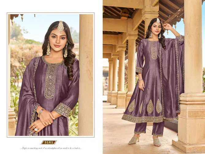 3161 and 3162 By Ladies Flavour Vichitra Readymade Suits Wholesale In India